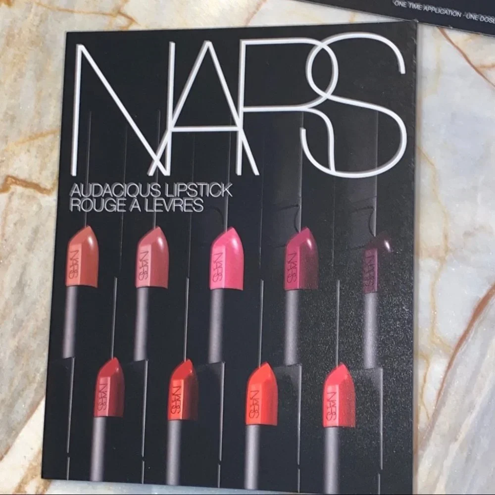 Nars Lot of 2‎ Makeup Lipstick Cards Sample Gloss